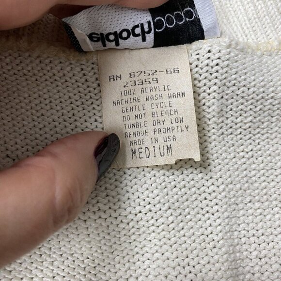 Vintage Beldoch Popper Sweater Vest Grandmacore Cottagecore USA - Picture 9 of 11